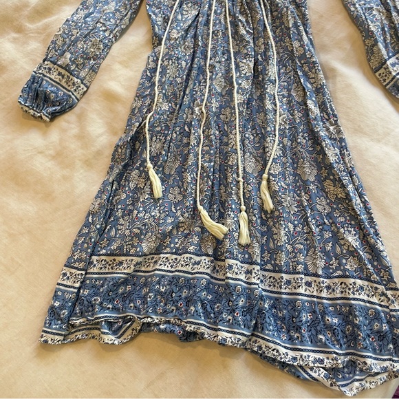 Blue and white flowy dress or mumu - Picture 2 of 10